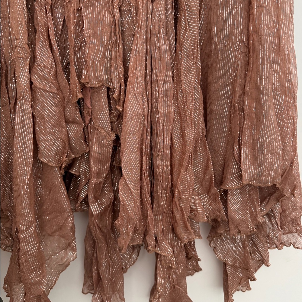 Free People Clover Shine Metallic Skirt - Picture 6 of 6